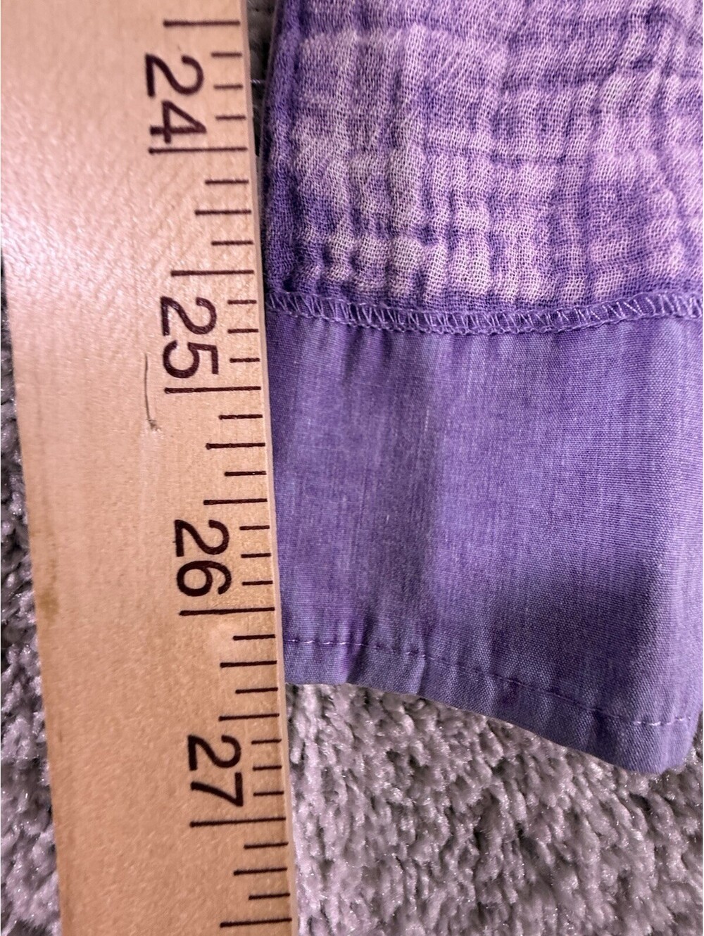 NWOT Zenana Jumpsuit Cotton Purple Size Medium Cropped - Picture 8 of 10